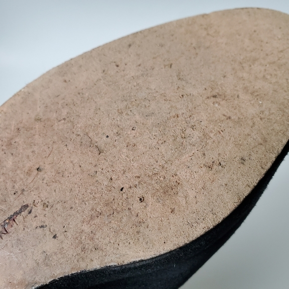 Vintage Joan & David black suede shoes size 8M - Picture 9 of 14